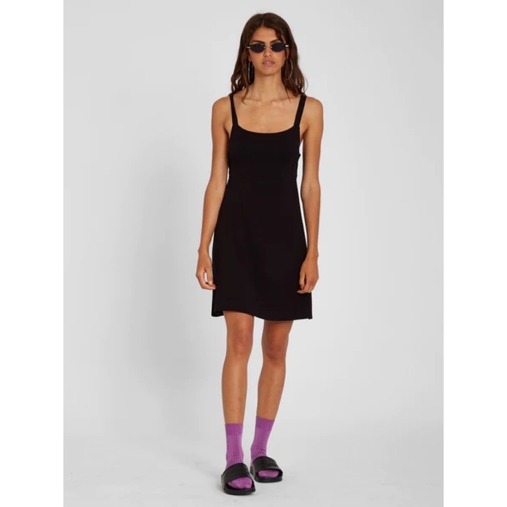 Volcom Easy Babe Short Dress Black